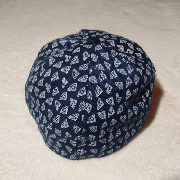 Volcom Diamond Design Men's Flat Bill Hat - Good Condition Sz 7 3/4 (59cm) - Picture 4 of 4